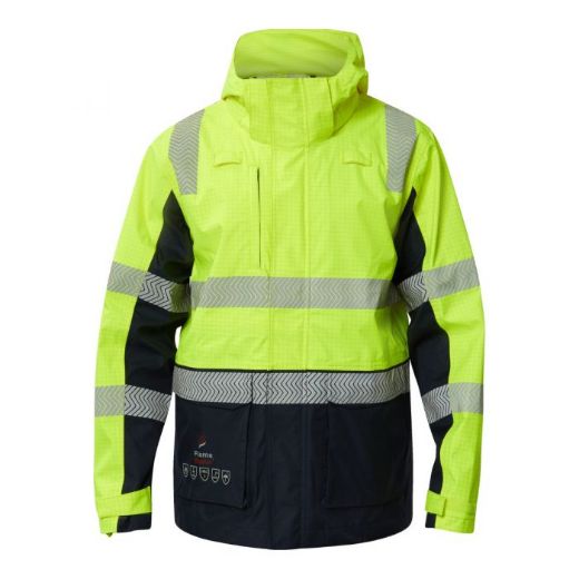 Picture of FLAME BUSTER FR HI VIS WET WEATHER 3 IN 1 SEGMENTED REFLECTIVE JACKET